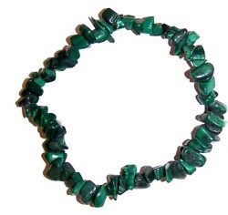 Βραχιόλι Χαλίκι Μαλαχίτης