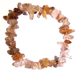 Βραχιόλι Χαλίκι Χαλαζίας με Ρουτίλιο