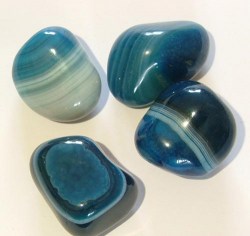 Μεγάλο Βότσαλο Μπλε Αχάτης