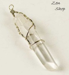 Μενταγιόν Ακατέργαστη Αιχμή Χαλαζία