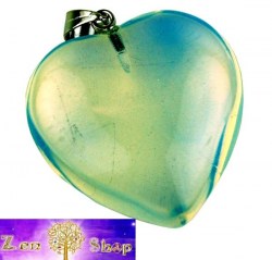 Μενταγιόν Καρδιά Οπάλιο